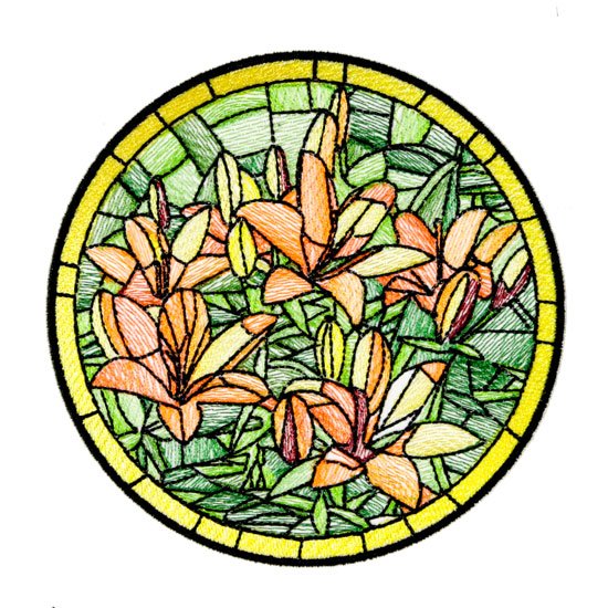 BFC1765 Stained Glass Circles and Frames - Part 3