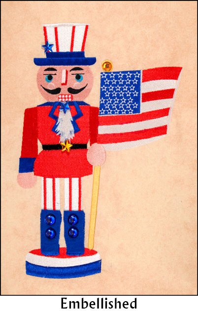 BFC1768 Large Patriotic Nutcracker