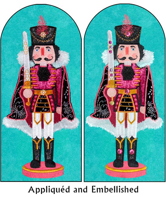 BFC1774 Split Blue And Red Nutcracker