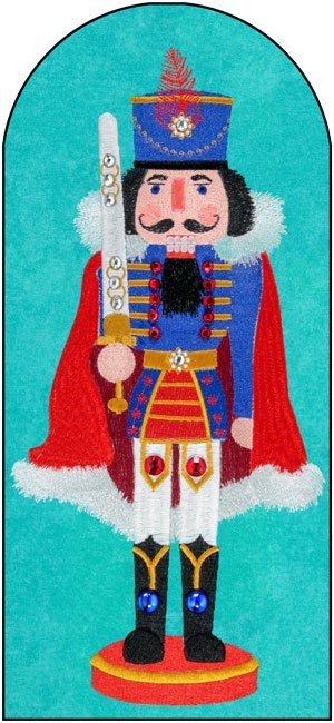 BFC1774 Split Blue And Red Nutcracker
