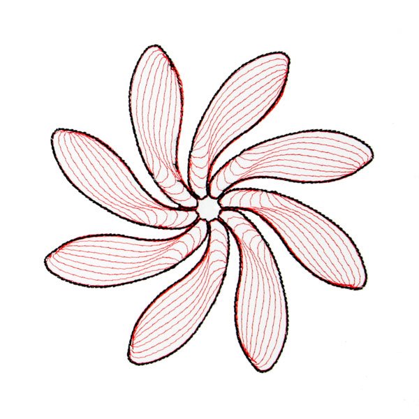 BFC1779 Two Color Quilt Circles