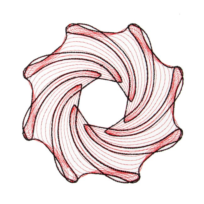 BFC1779 Two Color Quilt Circles