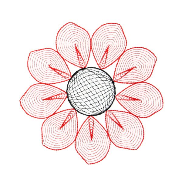 BFC1779 Two Color Quilt Circles