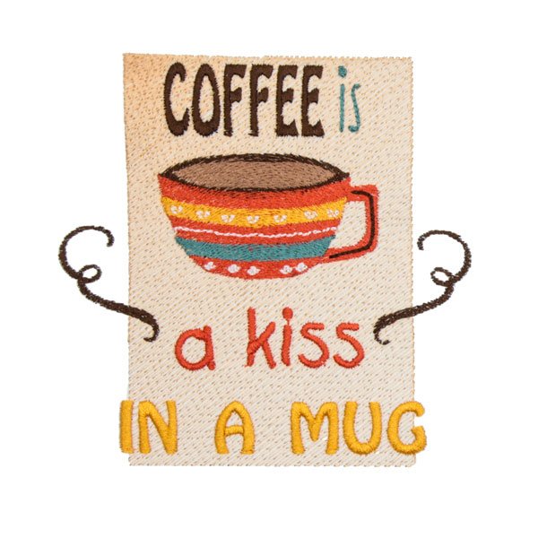 Coffee is a Kiss in Mug