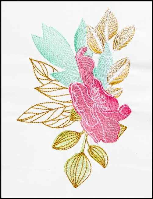 BFC1791 Watercolor Wild Roses