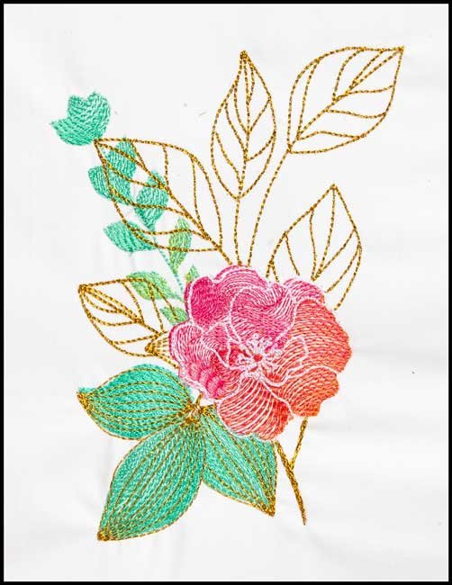 BFC1791 Watercolor Wild Roses