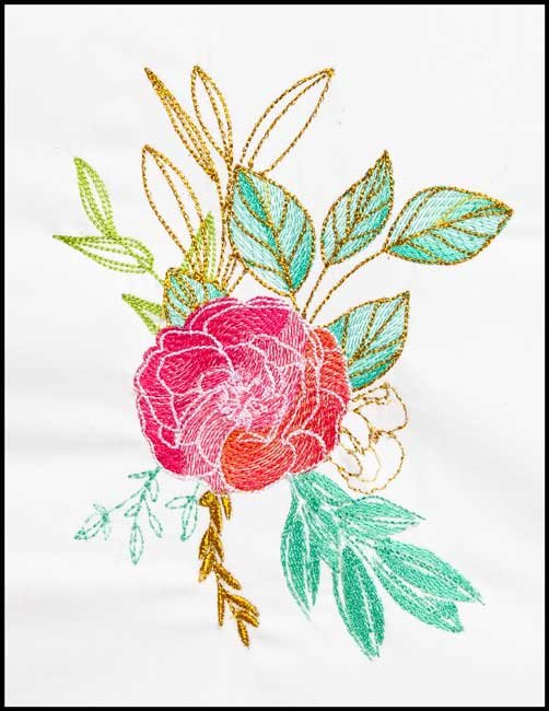 BFC1791 Watercolor Wild Roses