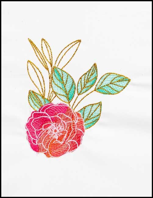 BFC1791 Watercolor Wild Roses