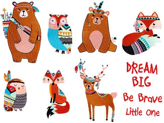 BFC1793 Fun Tribal Animals
