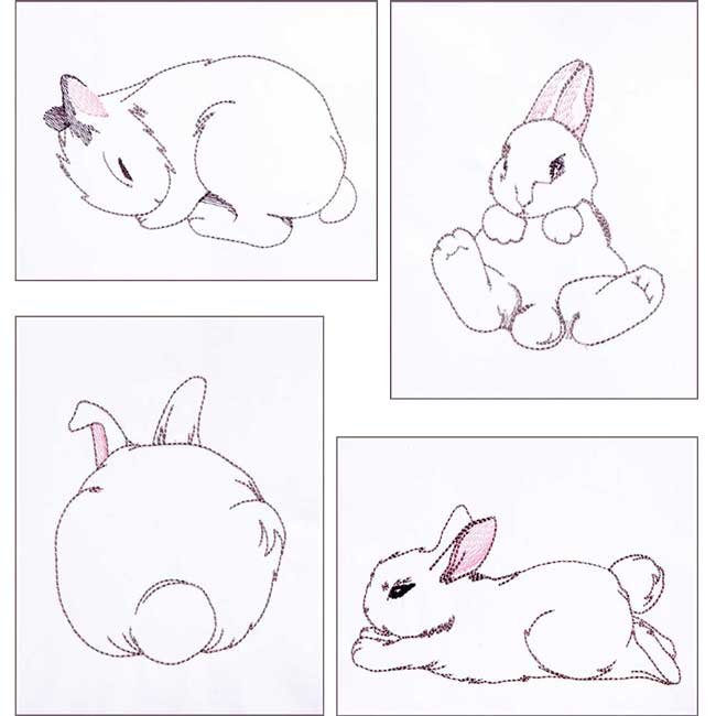 BFC1799 Cute Bunnies Funset