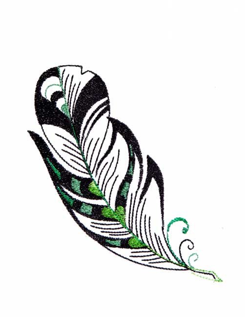 BFC1804 Metallic Feathers