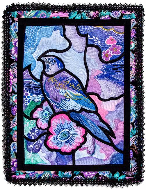 BFC1808 Ching Chou's Bird in Blue