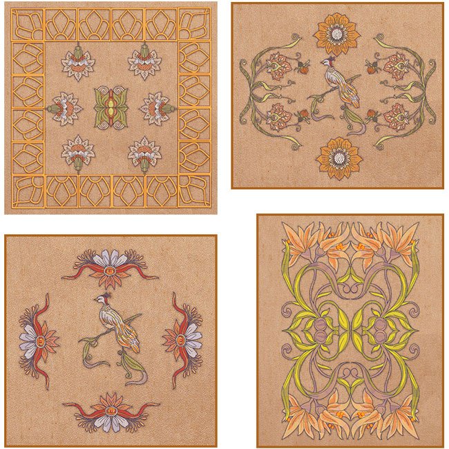 BFC1816 Art Nouveau Quilting Elements