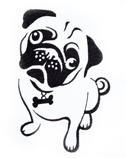 BFC1838 Blackwork Dogs