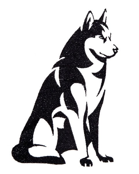 BFC1838 Blackwork Dogs