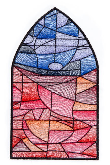 BFC1842 Stained Glass Church Windows