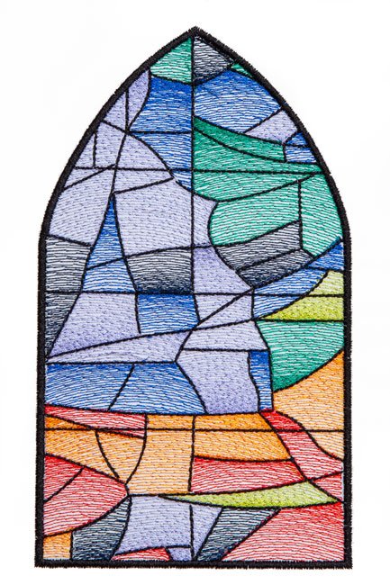 BFC1842 Stained Glass Church Windows