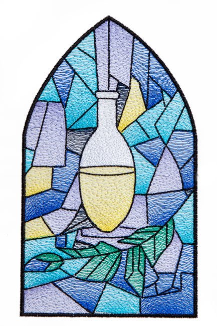 BFC1842 Stained Glass Church Windows