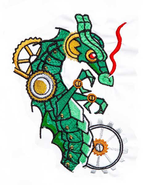 BFC1847 Steampunk Green Dragon