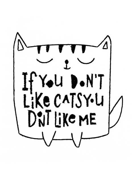 BFC1851 Cat Quote Fun Set