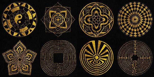 BFC1853 Metallic Mandalas