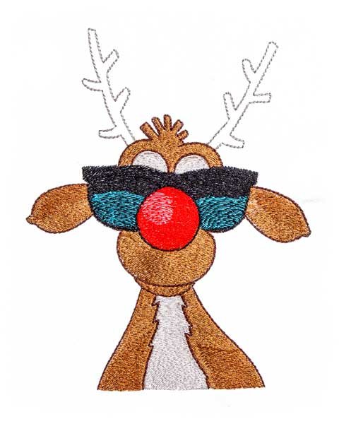 BFC1860 Rudolph and Santa