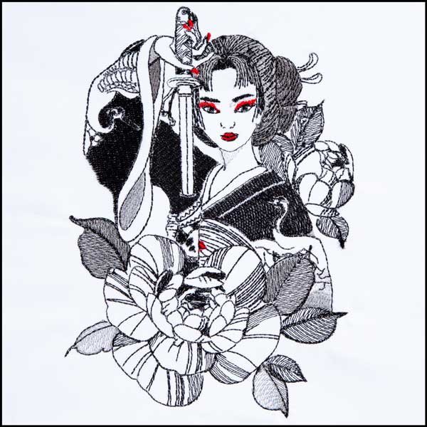 BFC1861 Geisha with Kitsune