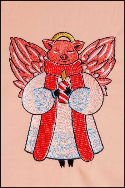 BFC1876 Pig Family Christmas Celebration