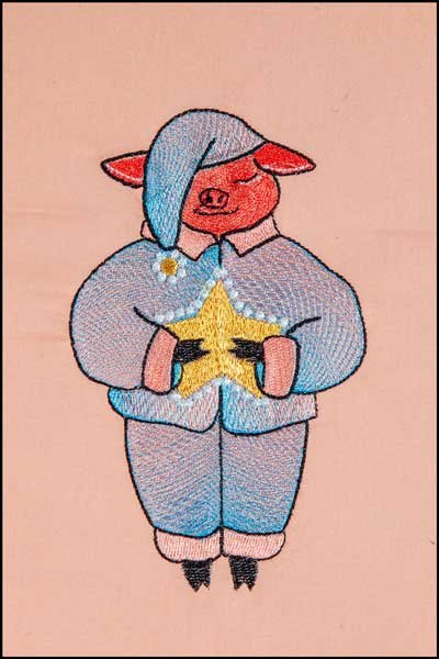 BFC1876 Pig Family Christmas Celebration