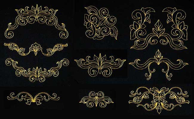 BFC1879 Elegant Medallions