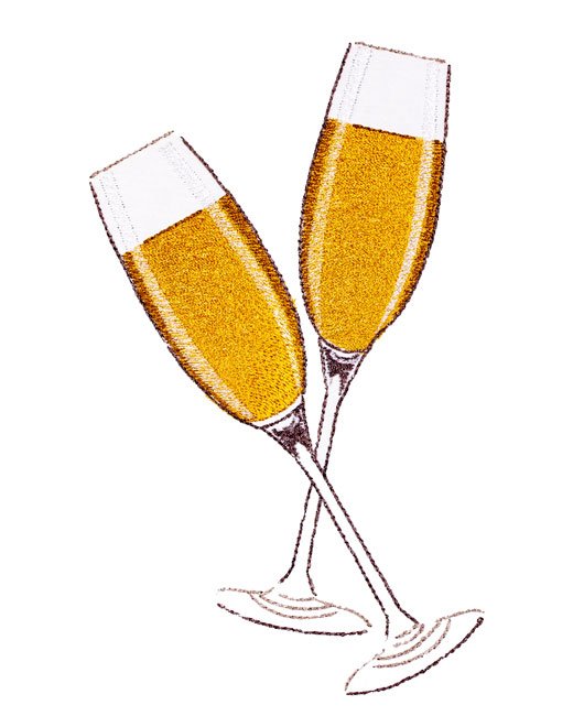 BFC1885 Champagne Glasses- Fun Set