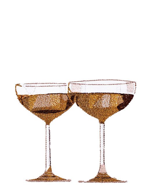 BFC1885 Champagne Glasses- Fun Set