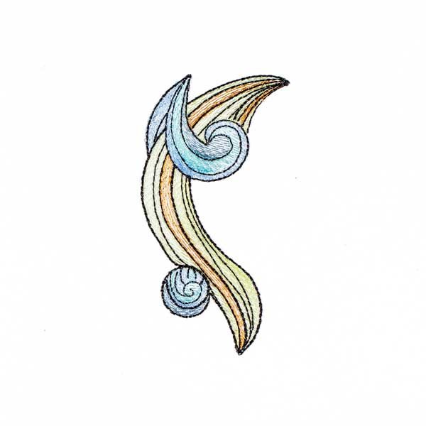 BFC1887 Decorative Art Nouveau Fish FUNSET
