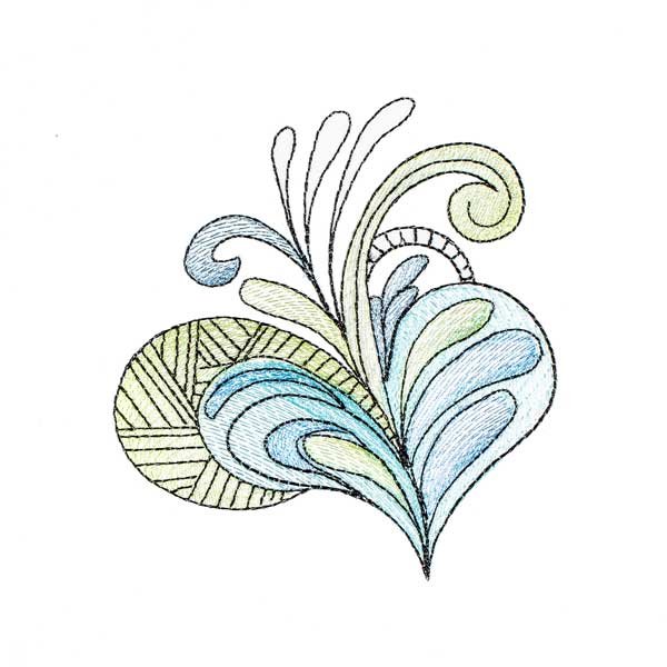 BFC1887 Decorative Art Nouveau Fish FUNSET