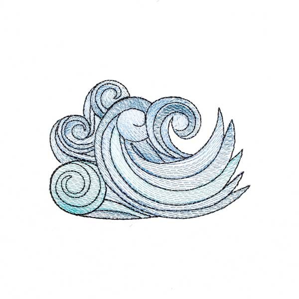 BFC1887 Decorative Art Nouveau Fish FUNSET