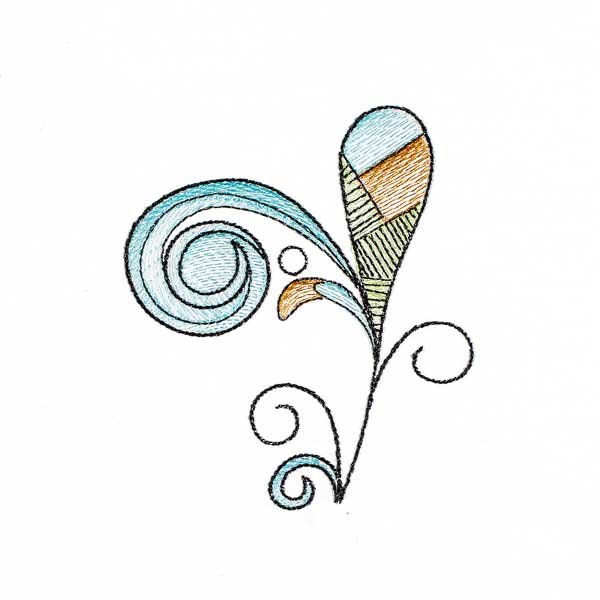 BFC1887 Decorative Art Nouveau Fish FUNSET
