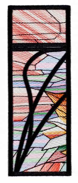 BFC1889 Variegated Sunflowers Stained Glass