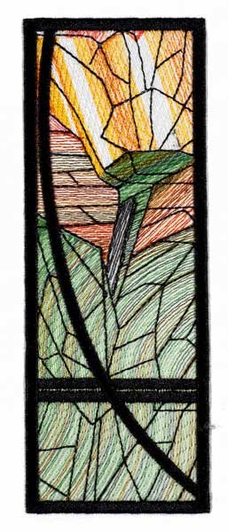 BFC1889 Variegated Sunflowers Stained Glass