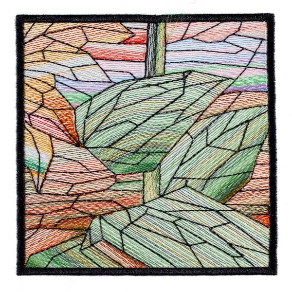 BFC1889 Variegated Sunflowers Stained Glass
