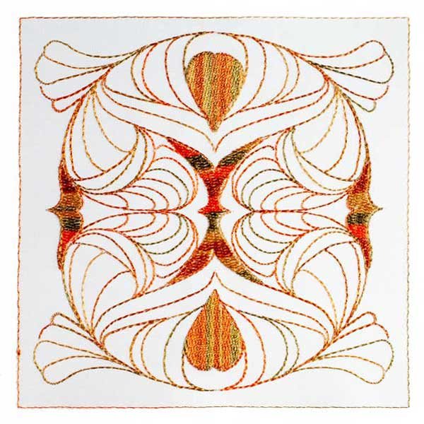 BFC1891 Art Nouveau Ornamental Quilt Blocks