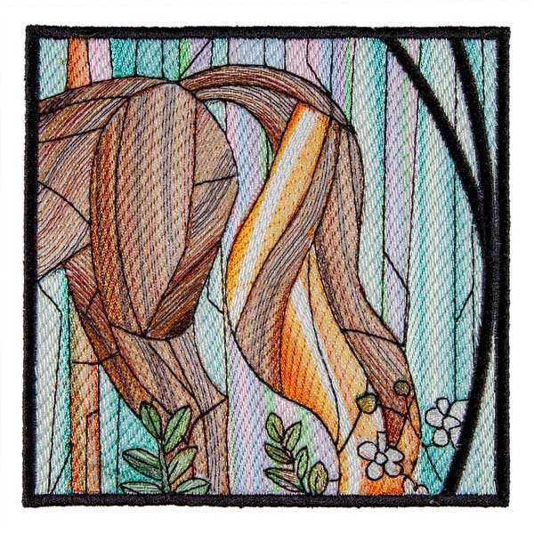 BFC1895 Variegated Horses Stained Glass