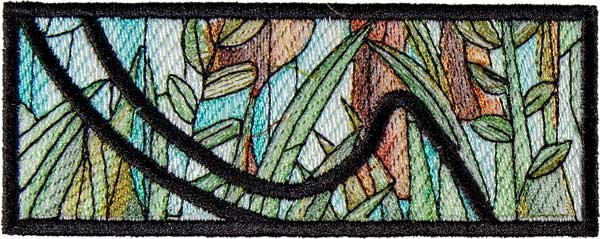 BFC1895 Variegated Horses Stained Glass