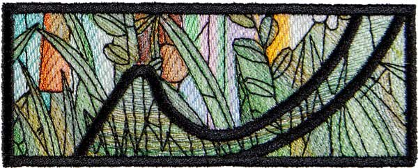 BFC1895 Variegated Horses Stained Glass