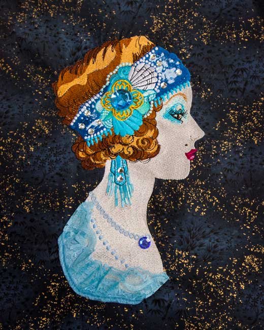 BFC1896 Art Deco Fashion Lady