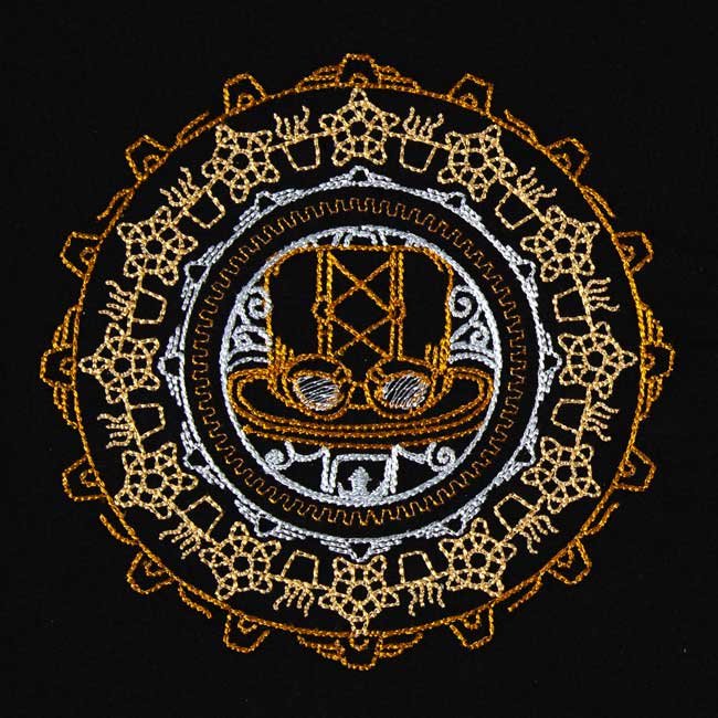 BFC1915 Steampunk Mandala Quilt Blocks