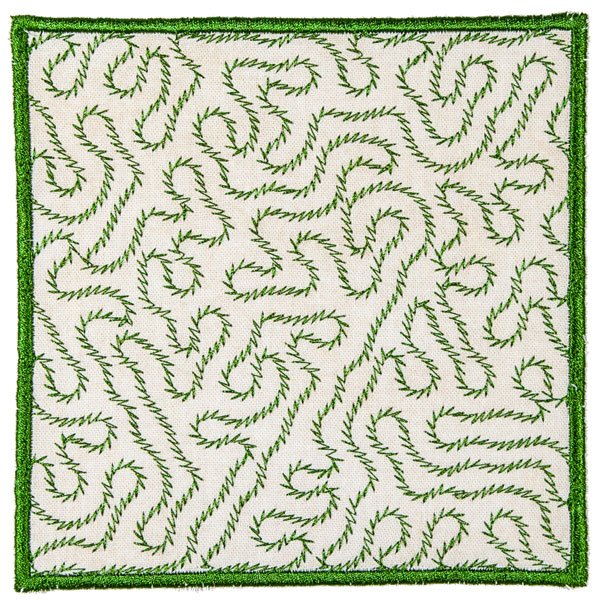 BFC1925 QIH or Reg Leafy Quilt Squares