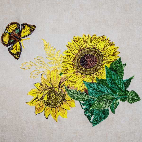 BFC1931 Shoulder Bag with Sunflowers