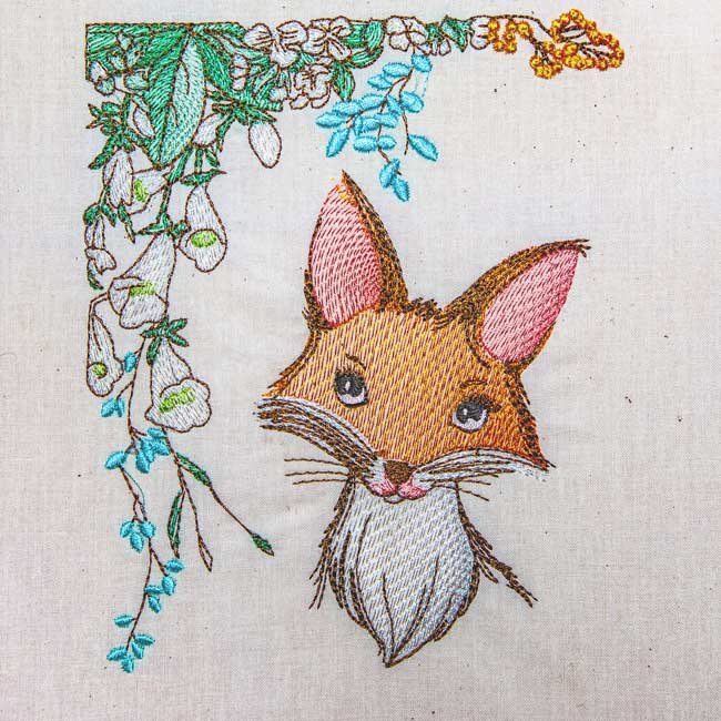 BFC1932 Baby Animals with Flowers