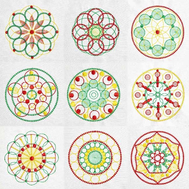 BFC1933 Circles upon Circles  Quilt Blocks