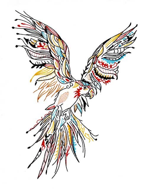 BFC1936 Large Decorative Parrot